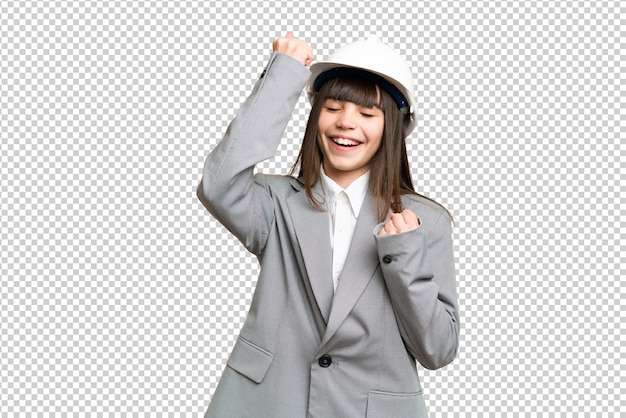 孤立したクロマキー背景の小さな女の子