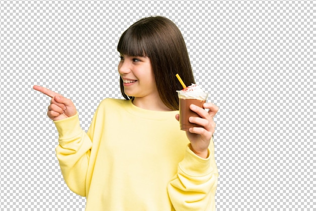 孤立したクロマキー背景の小さな女の子