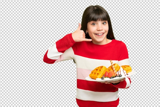 Little girl over isolated green chroma key background