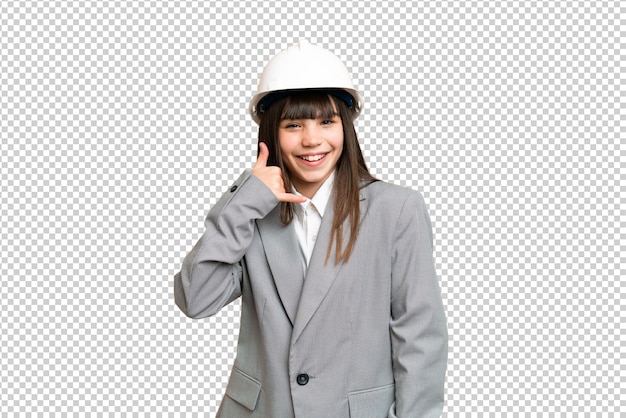 Little girl over isolated green chroma key background