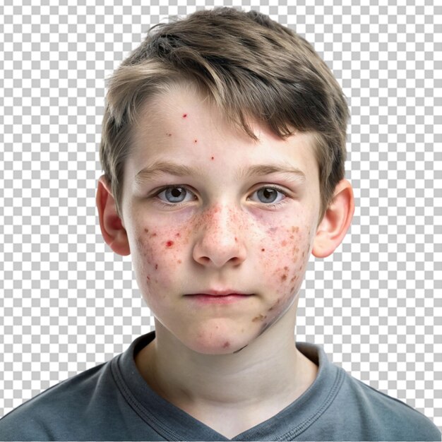 PSD little kid pimple face