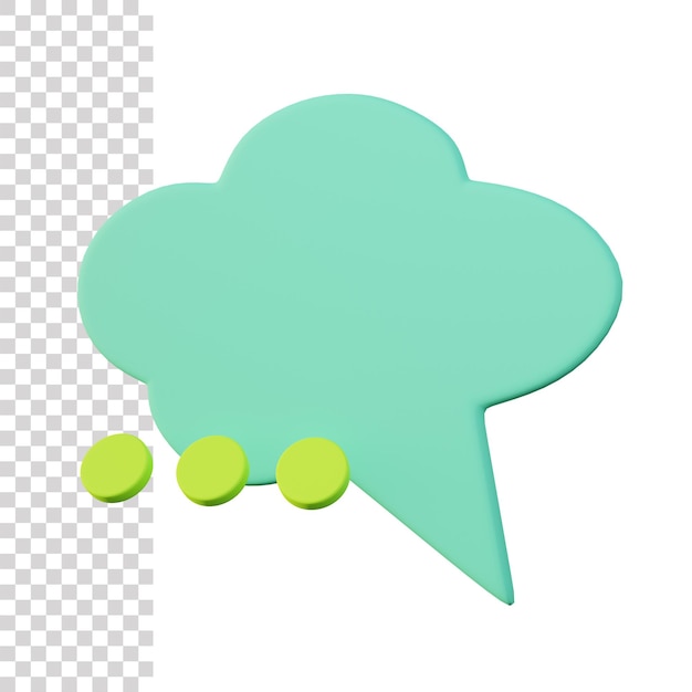 PSD live chatting 3d icon