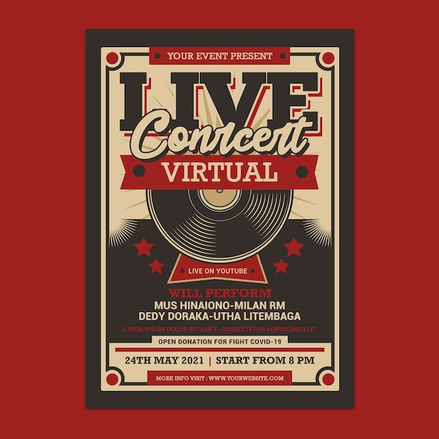live concert virtual retro