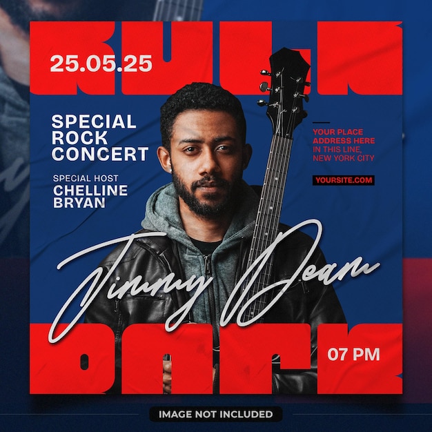 PSD live music flyer template