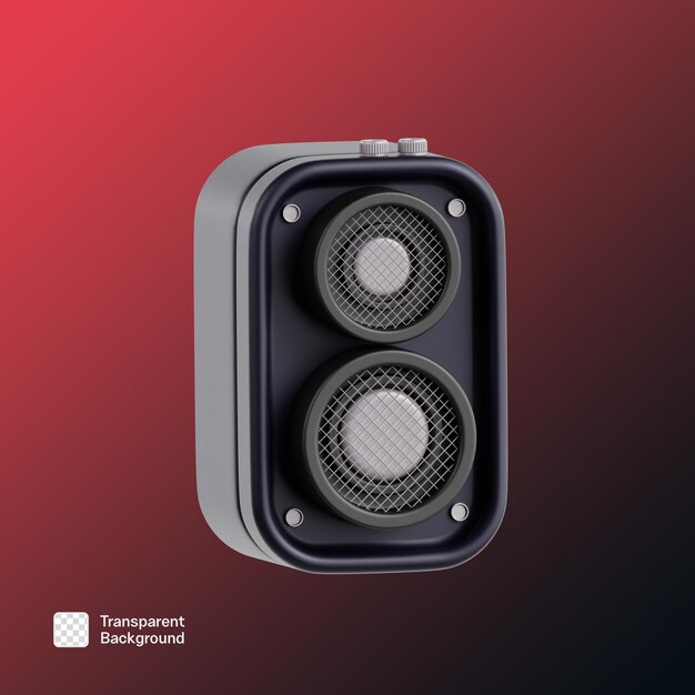 live podcast 3d icon png template