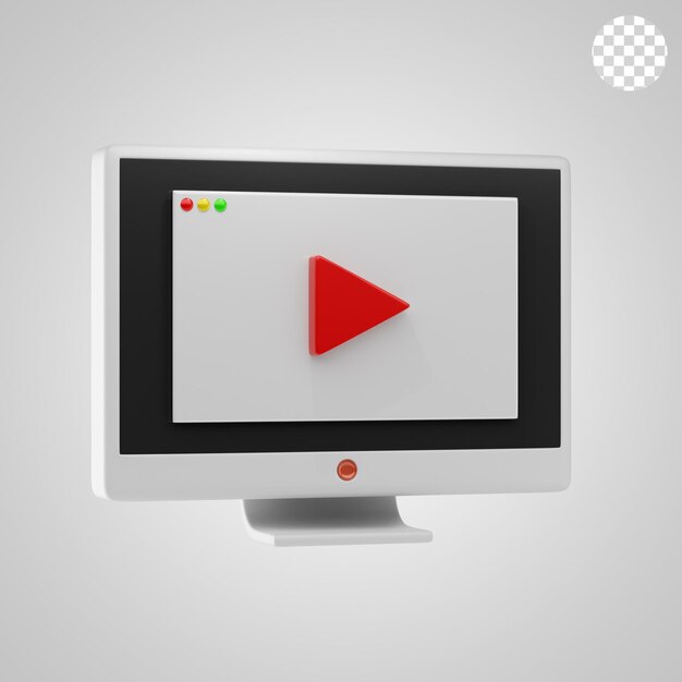 live streaming 3d icon and illustration