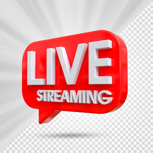 live streaming 3d render