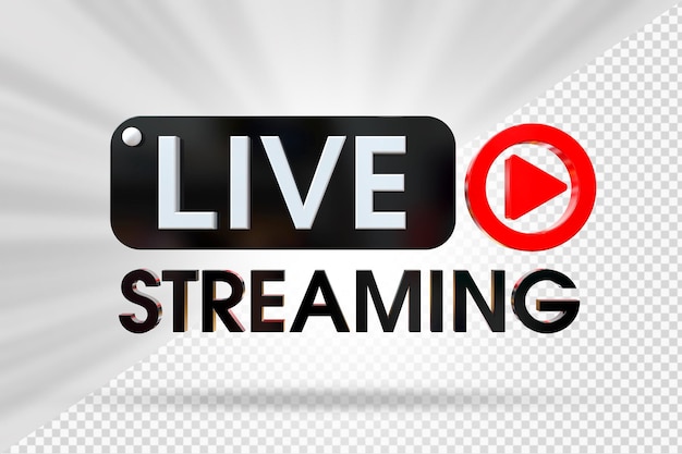 Live Streaming 3d Render