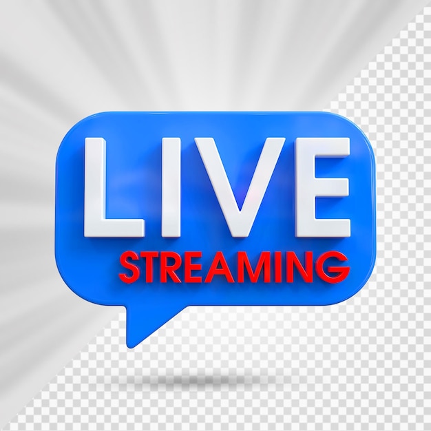 PSD live streaming 3d renderen