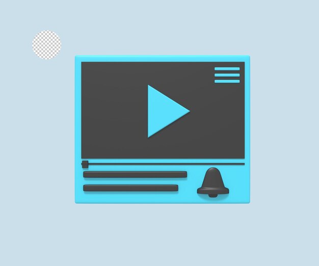 PSD live streaming video icon