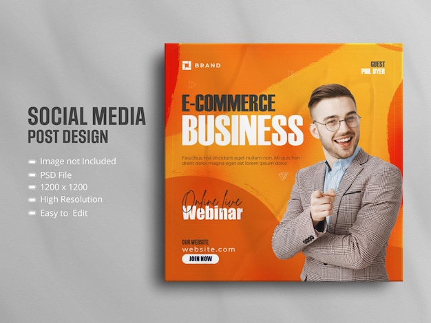 Live webinar over digitale marketing en minimale post op sociale media van bedrijven