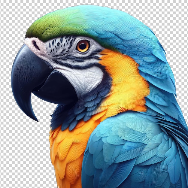 PSD lively parrot behavior png
