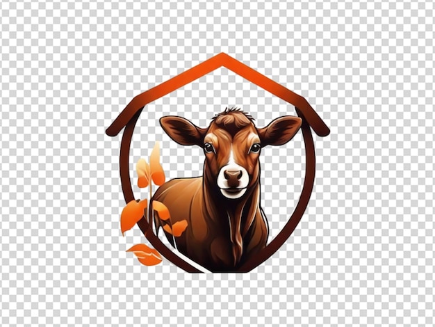 PSD livestock protection icon save farm animal on transparent background