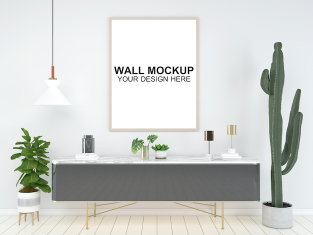 living room interior house  mockup floor furniture background, minimalist design copy space template psd