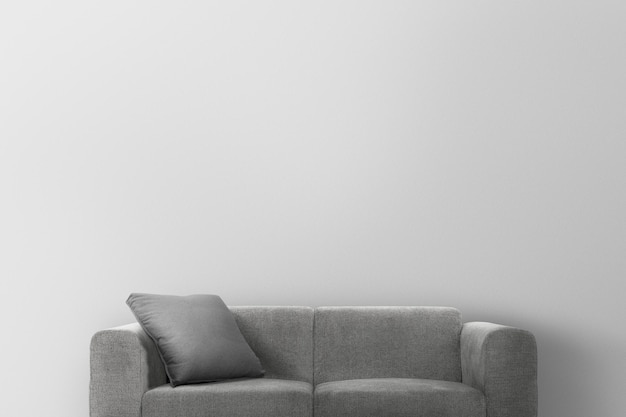 living room wall mockup psd modern interior design