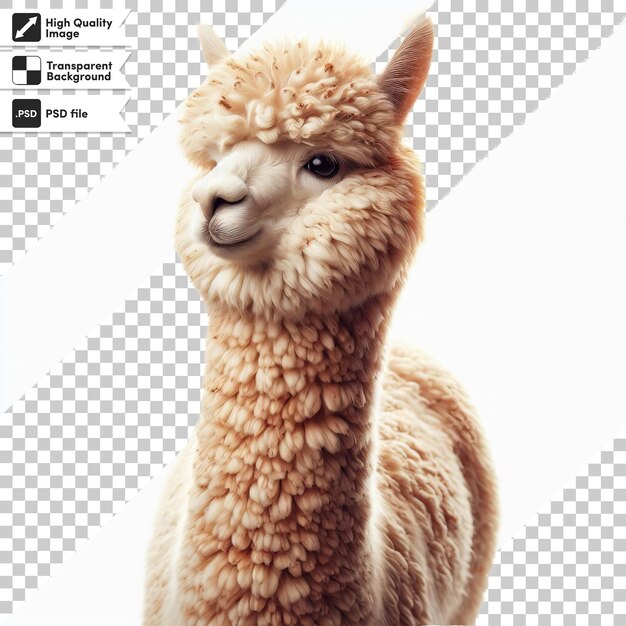 PSD a llama that is on a page with an appliance on it