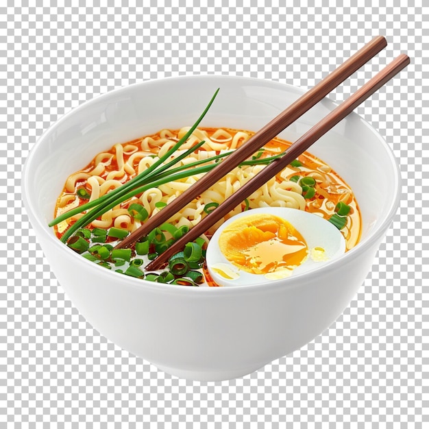 PSD lo mein asian soup spaghetti pasta beef and noodles isolated on transparent background