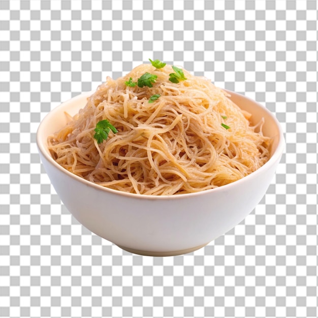 PSD 투명한 배경에 고립된 lo mein