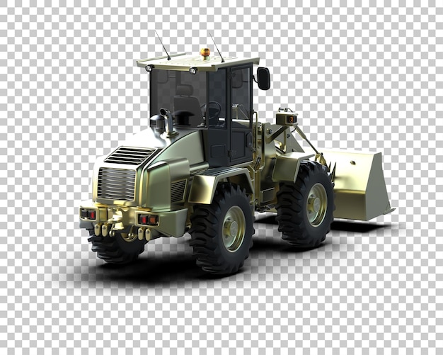 Loader geïsoleerd op de achtergrond 3d rendering illustratie