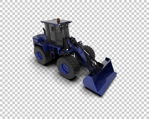 ローダーが背景に隔離された 3D レンダリングイラスト