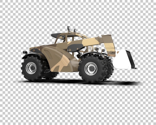 ローダーが背景に隔離された 3D レンダリングイラスト