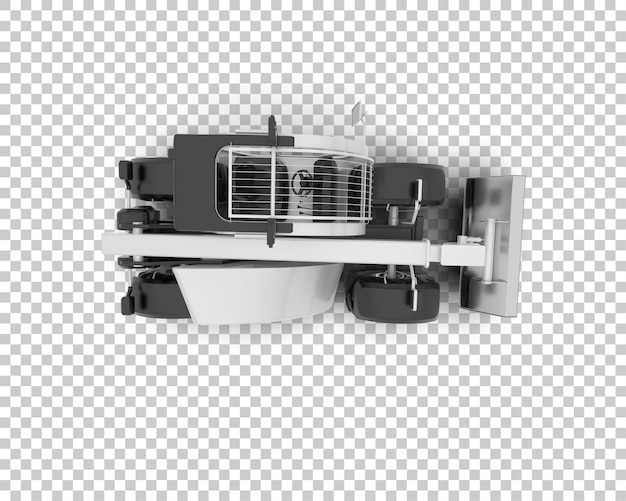 ローダーが背景に隔離された 3D レンダリングイラスト