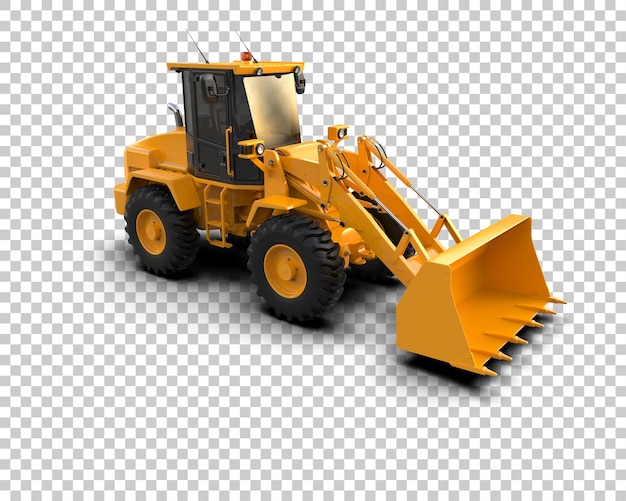 ภาพ 3 มิติแสดง Loader แยกจากพื้นหลัง