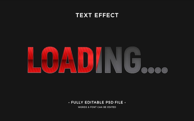 Loading text effect