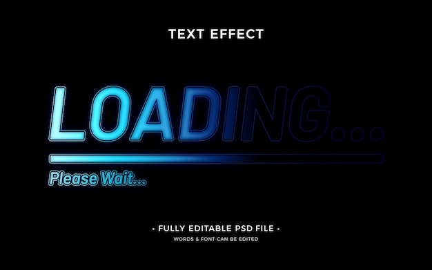 Loading text effect