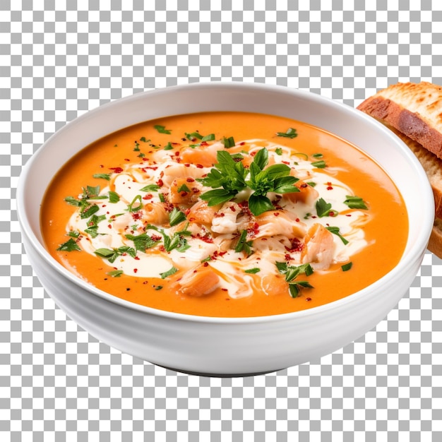 PSD lobster bisque on transparent background