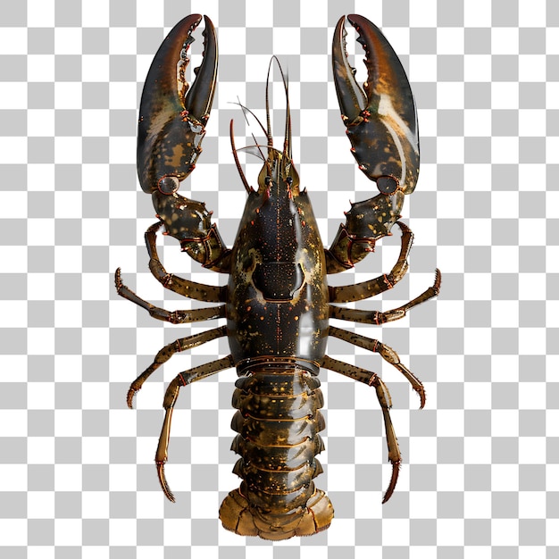 PSD lobster on white background