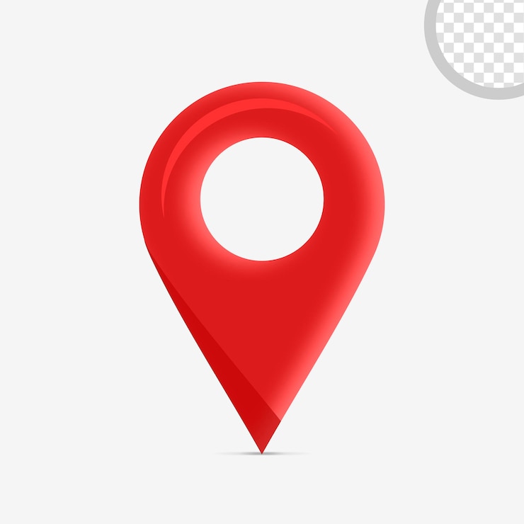 locatie-icone voor het samenstellen van kaarten en regio's