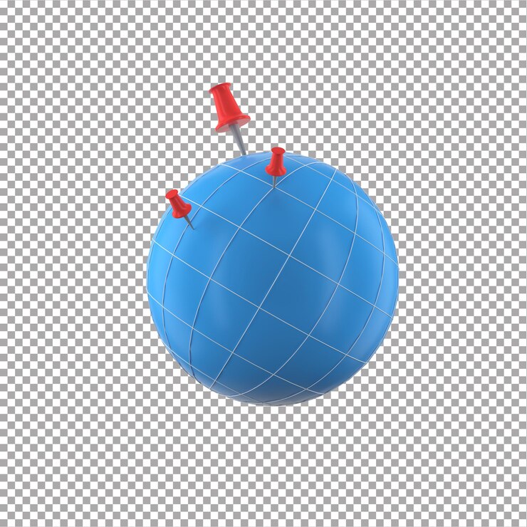 PSD locatie kaart pin met marker web contact pictogram concept geïsoleerd op transparante achtergrond