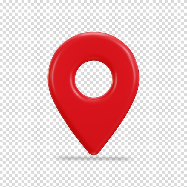 3D-икона местоположения GPS-указателя или навигационного маркера