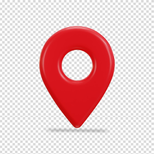 PSD location 3d icon of gps pointer or navigation marker vector icon illustration