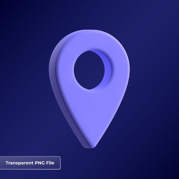 Location 3d icon illustration