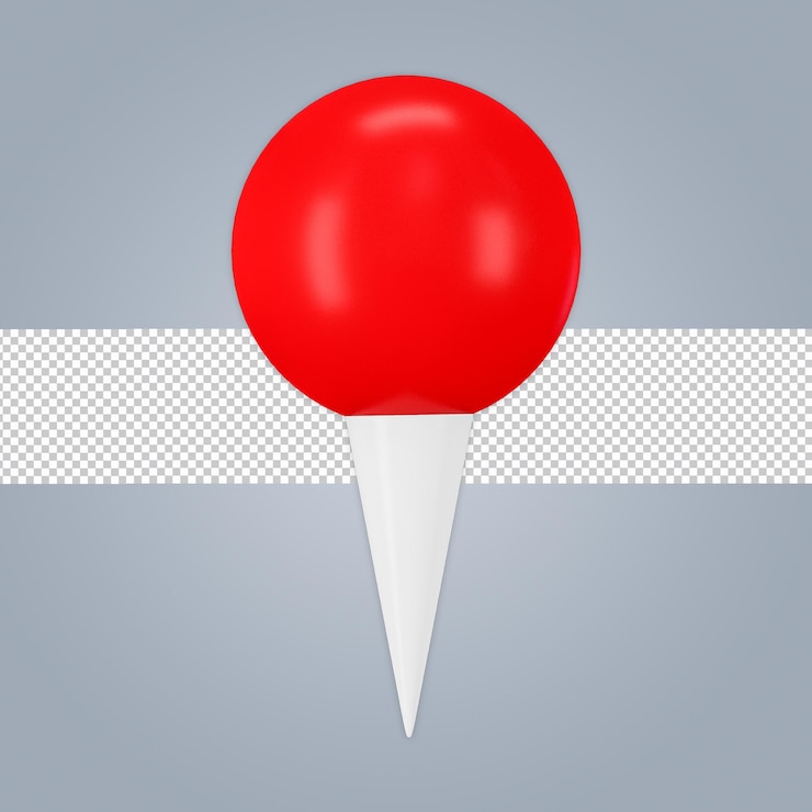 PSD location icon 3d rendering