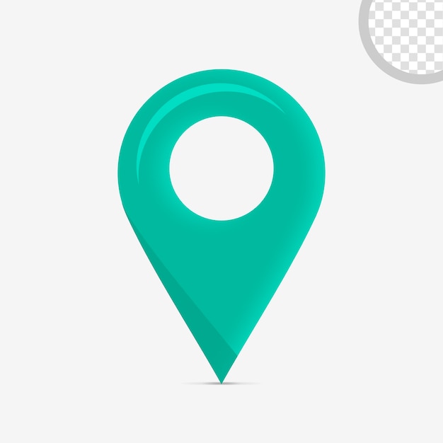 PSD 지도와 지역을 구성하기 위한 위치 아이콘