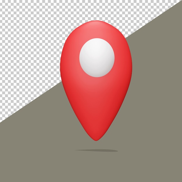 Location icon logo for direction map 3d illustration