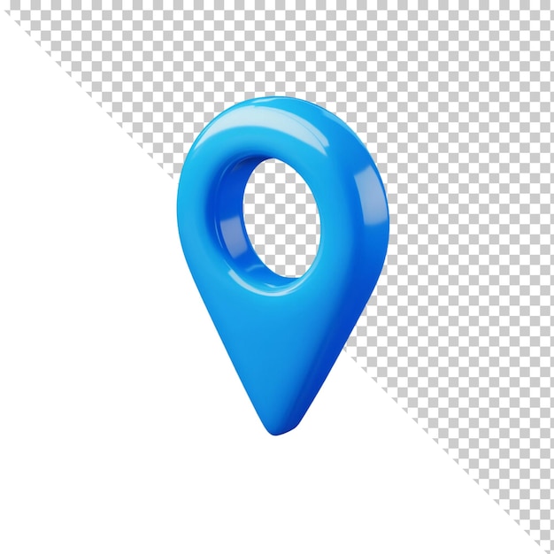 location isolated on transparent background