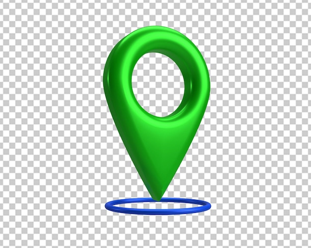 位置地图 3D 图标