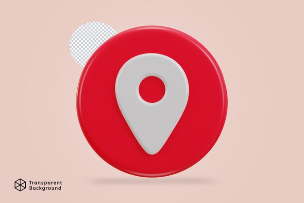 Карта местоположения PIN-код GPS-указателя Маркеры 3d реалистичный значок
