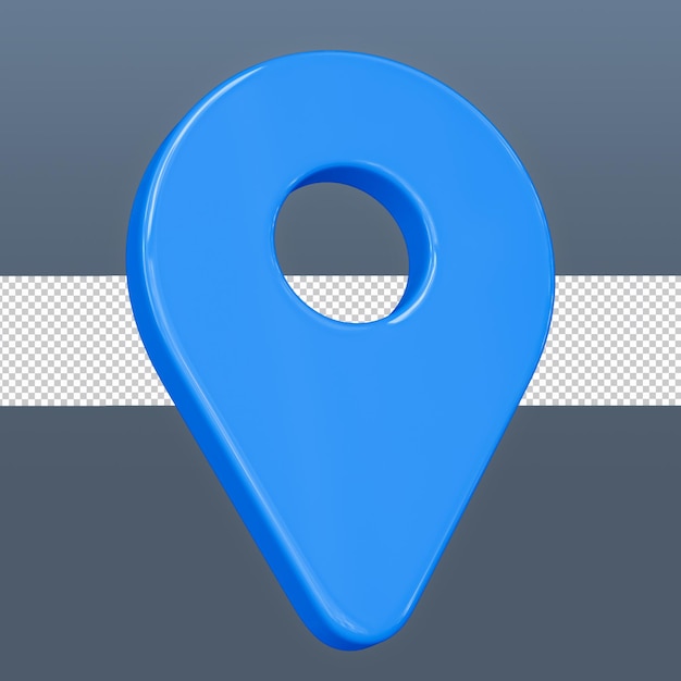 PSD location pin 3d icon