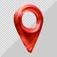 location pin icon with 3d modern style
