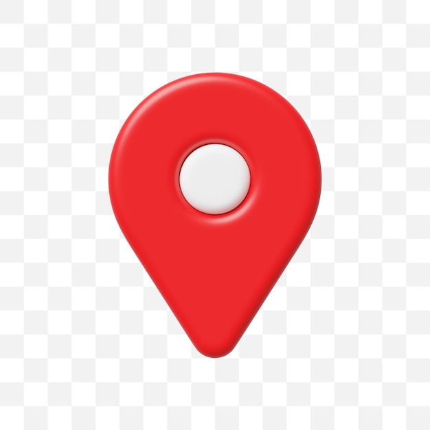 PSD location pin map icon 3d