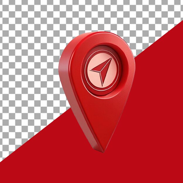 Location pin on map 3d gpsPointer pin location navigation gps search map marker sign icon 3d