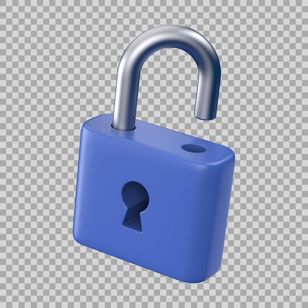 Lock 3d icon