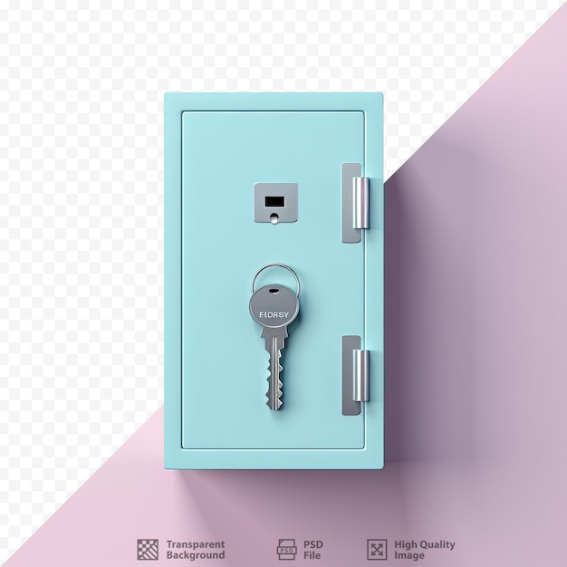 PSD lock key used to secure locker door