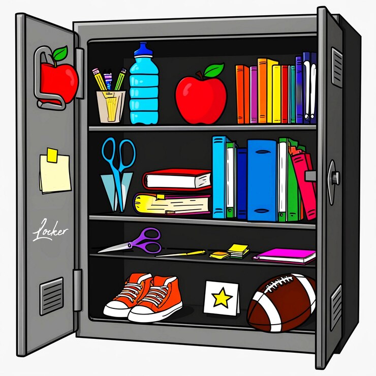 PSD a locker with a keypad ai generate