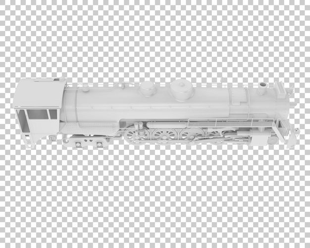 透明な背景の機関車3dレンダリングイラスト